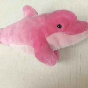 Pink dolphin plush toy